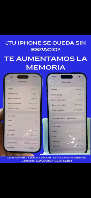 Aumento de Memoria para Iphone