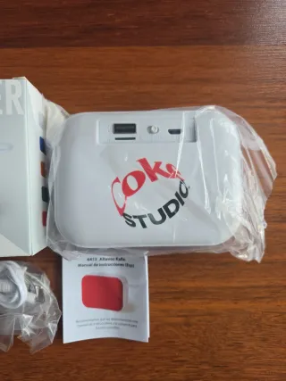 Altavoz Bluetooth Rojo y Blanco