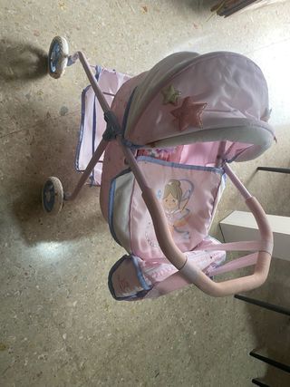 Cochecito de muñeca rosa regalo la muñeca