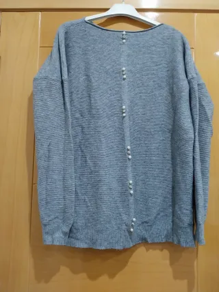 Lote de Jersey  en gris marrón y negro jaspeado