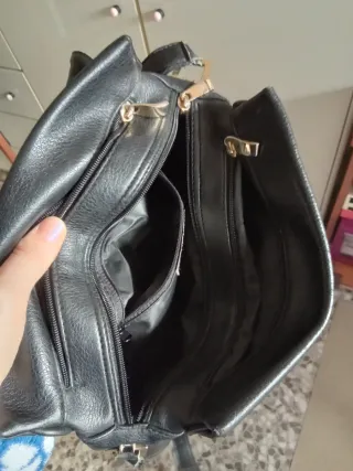 Borsa Nardini vera pelle nera