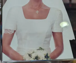 Vestido de Novia Escote escote detrás con botoned