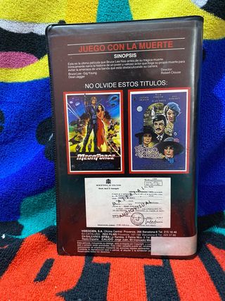 VHS Juego con la Muerte Bruce Lee primera edición