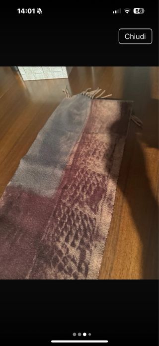 Sciarpa Kenzo Uomo Beige/Viola