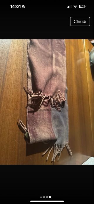 Sciarpa Kenzo Uomo Beige/Viola