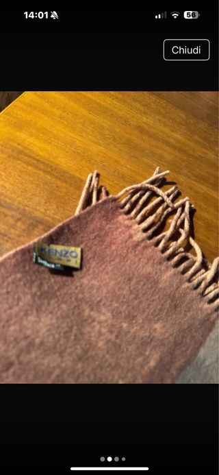 Sciarpa Kenzo Uomo Beige/Viola