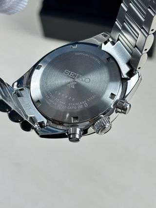 Seiko Speedtimer Cronografo Nero Acciaio