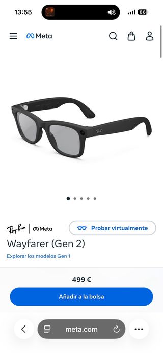 Ray-Ban Meta Wayfarer Gen 2 Transitions