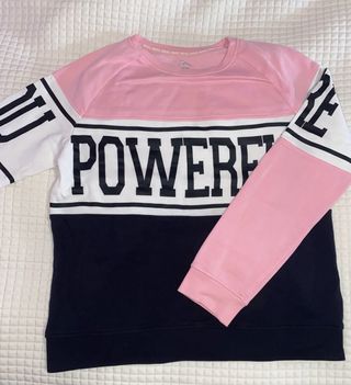 Sudadera Tenth Negra y Rosa POWER