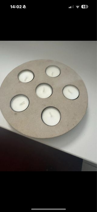 Portacandele Zara Home in pietra