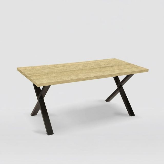 MESA DE COMEDOR MDF CHAPA ROBLE CIRCE