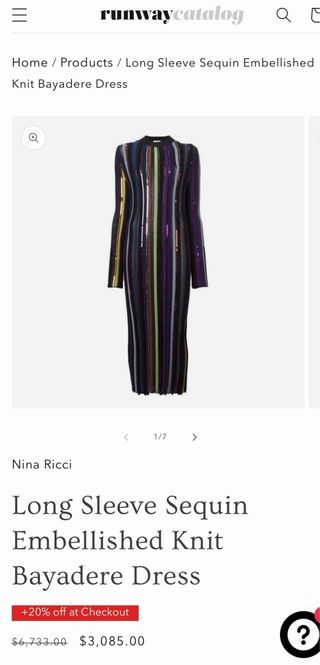 Vestido Nina Ricci lentejuelas