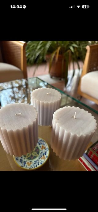 Set 3 candele decorative