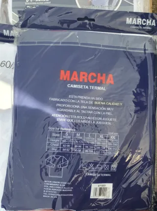 Camiseta interior caballero MARCHA algodón Talla X