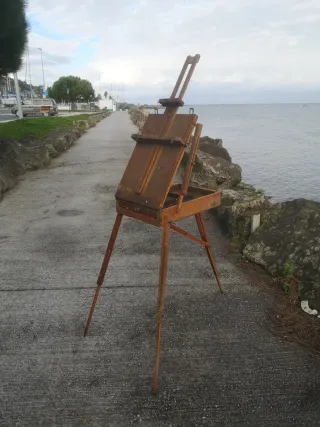 Atril de pintor de madera