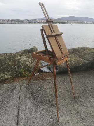 Atril de pintor de madera