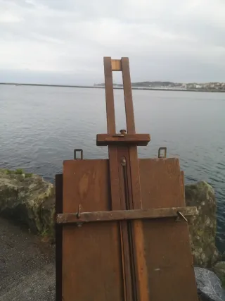 Atril de pintor de madera