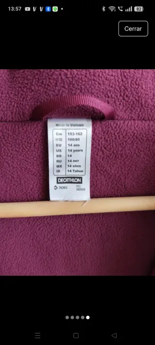 Chaqueta Decathlon Wedze niño/a Esquí