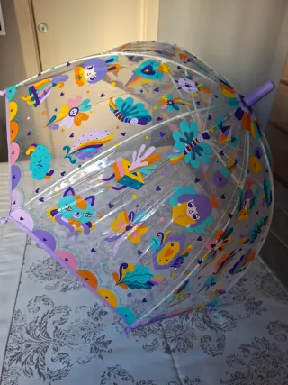 Paragüas Arco Iris tipo burbuja