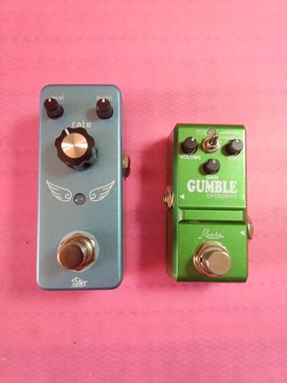 Pedales mini Rowin Gumble Overdrive y Chorus Iset