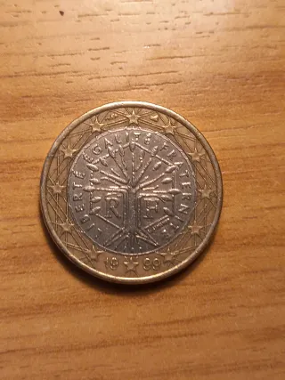 1 Euro Francia 1999 Albero della Vita