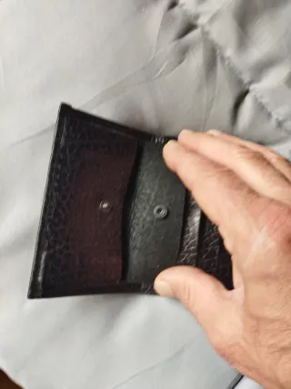 Billetera de cuero para hombre