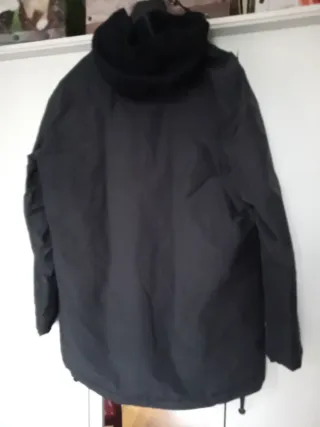 Giaccone uomo imbottito nero/grigio