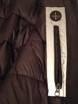 Giaccone uomo imbottito nero/grigio