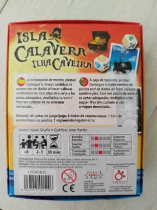 Juegos de mesa Cábula e Isla Calavera