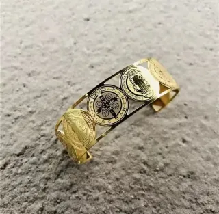 Bracciale San Benedetto Croce Scudo Spiritituale