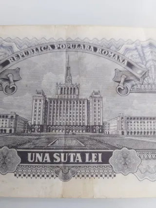 Billete 100 Lei Rumanía 1952