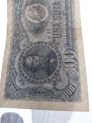 Billete 100 Lei Rumanía 1952