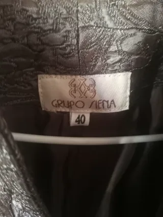 Chaqueta elegante color marrón café talla 40