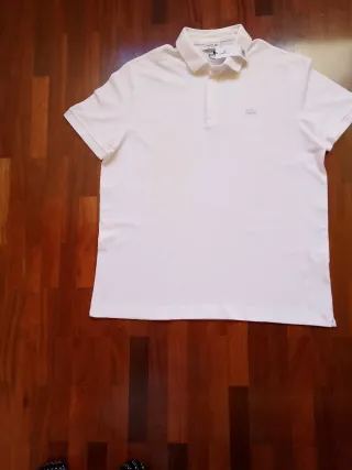 Camiseta Lacoste Blanca Talla XXL