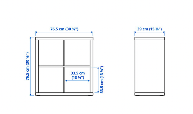 Estantería Kallax Blanca con Puertas