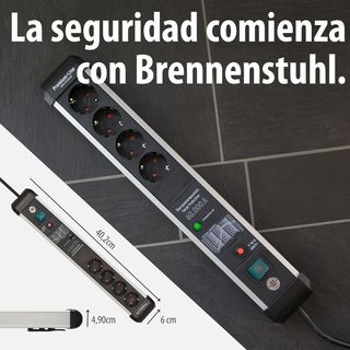Brennenstuhl Regleta de 4 enchufes