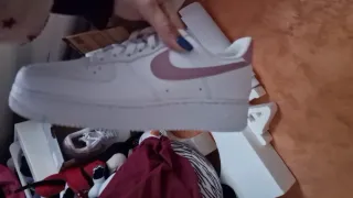 Nike Air Force 1 Rosa y Blanco