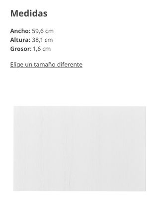 Frente cajón TIMMERVIKEN IKEA blanco 60 × 38