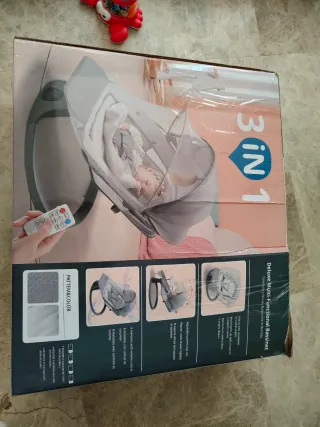 Columpio automático para bebés. Mecedora y hamaca