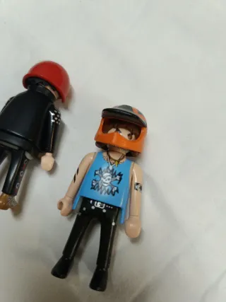 Muñecos Playmobil Motoristas - Rockeros