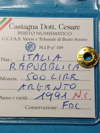 Moneta Argento Repubblica Italiana