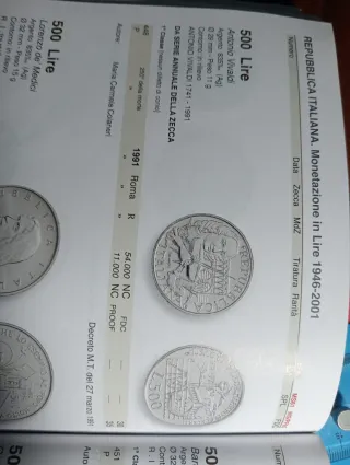 Moneta Argento Repubblica Italiana