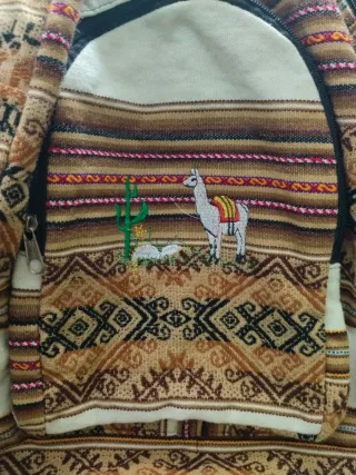 Mochila Peruana Diseño Alpaca