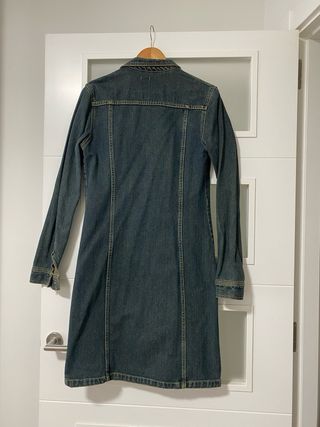 Chaqueta vaquera midi azul