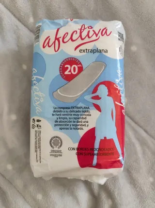 Compresas Afectiva Extraplana 20ud 1-1,50€ y 5-5€