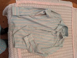 Camisa de vestir BASSETTE rayas multicolor Talla M