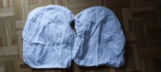 Cuna moisés de mimbre con ruedas