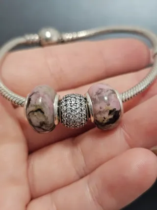 Charm Rodonita Plata 925