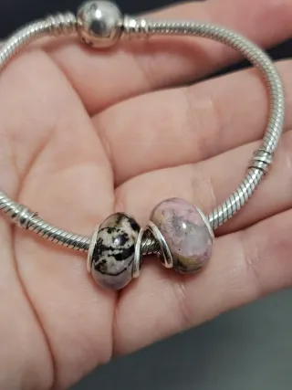 Charm Rodonita Plata 925