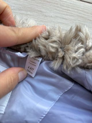 Smanicato bambina 4 anni pelliccia